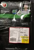 Mängden socker i Filets de poulet jaune