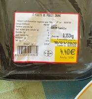 Mängden socker i Filet de poulet jaune