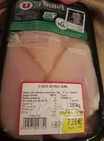 Mängden socker i 3 filets de poulet blanc