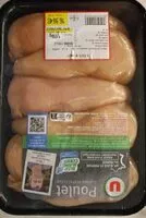 Mängden socker i 6 filet de poulet U bleu blanc coeur