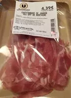 Mängden socker i Chiffonade de jambon sec vpf de montagne