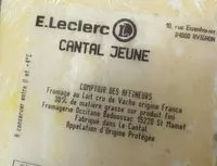 Mängden socker i Cantal jeune