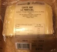 Mängden socker i Comté AOP le MONTCIEL