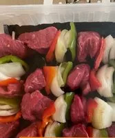 Mängden socker i Choice Beef Kabobs with Bell Peppers & Onions on wooden skewers
