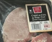 Mängden socker i Carré de côte de porc cuit