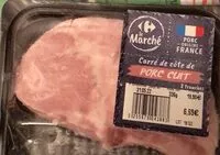 Mängden socker i Carré de côte de porc cuit