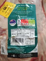 Mängden socker i Whole leg of lamb