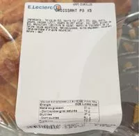 Mängden socker i Croissants