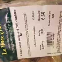 Mängden socker i Saucisses de canard 30 % confites