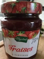 Mängden socker i Fraises à tartiner