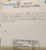 Mängden socker i MILLE FEUILLE