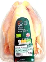 Mängden socker i British free range whole chicken