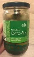 Mängden socker i Cornichons extra fins