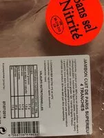 Mängden socker i Jambon de Paris 4 tranches sans sel nitrité
