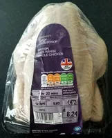 Mängden socker i British free range whole chicken