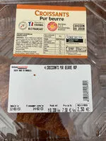 Mängden socker i 4 croissants pur beurre