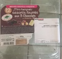 Mängden socker i Mini Beignets assortis fourrés aux 3 chocolats