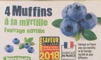 Mängden socker i Muffins à la myrtille