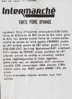Mängden socker i Tarte poire amande,  Intermarché