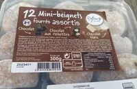 Mängden socker i Mini beignets fourrés au chocolat