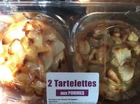 Mängden socker i 2 tartelettes aux pommes