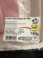 Mängden socker i 8 cotes premières de porc