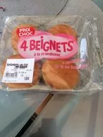 Mängden socker i 4 beignets a la framboise