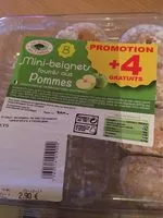 Mängden socker i Mini-beignets fourres au pomme