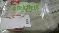 Mängden socker i 4 beignets à la pomme