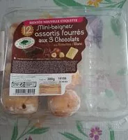 Mängden socker i 12 mini beignets aux 3 chocolats
