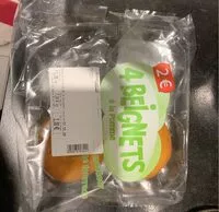 Mängden socker i 4 beignets à la pomme decongeles