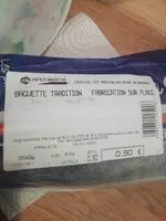 Mängden socker i Baguette tradition