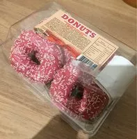 Mängden socker i Donuts fourrés fraise avec glaçage et décor
