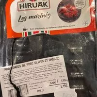Mängden socker i Araignées de porc olives et basilic