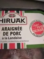 Mängden socker i araignée de porc