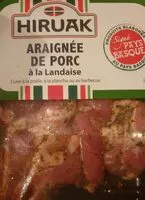 Mängden socker i Araignée de porc Hiruak