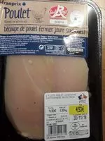 Mängden socker i Filets de poulet
