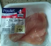 Mängden socker i Filets de poulet jaune marinés