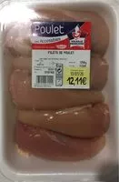 Mängden socker i Filets de poulet