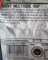 Mängden socker i Saint nectaire