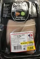 Mängden socker i Escalopes de poulet label rouge