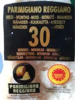 Mängden socker i Parmigiano Reggiano Aop