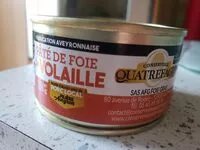Mängden socker i Pâté de foies de volaille