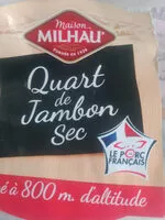 Mängden socker i 1/4 de jambon désossé.maison Milhau acheter à Leclerc prix 11.99 le Kg
