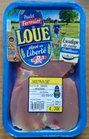 Mängden socker i Escalope de Cuisse Moelleuse Poulet Fermier de Loué