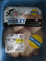 Mängden socker i Découpes de POULET