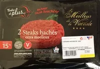Mängden socker i 2 steaks hachés