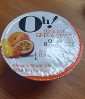Mängden socker i Oh! Yogourt greek style