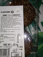 Mängden socker i Donut *4 chocolat