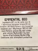 Mängden socker i Emmental Bio